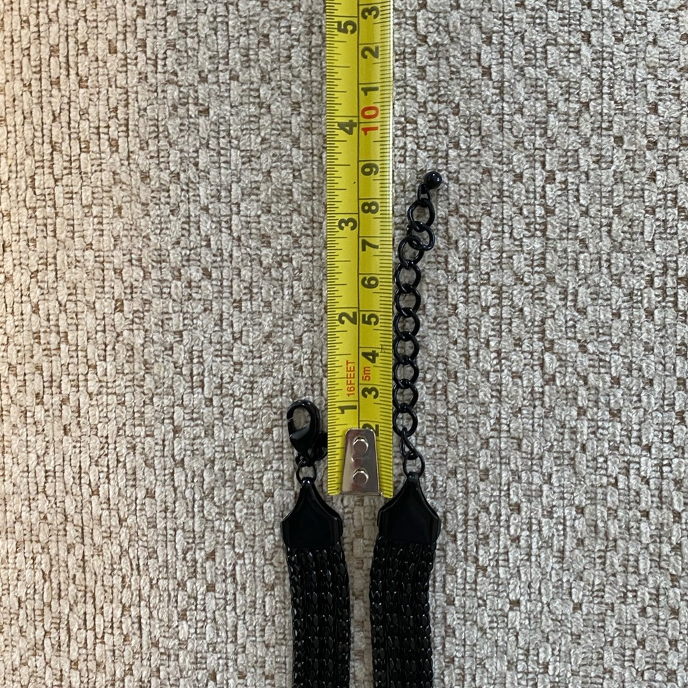 Express Black Knot Metallic Statement Necklace - image 5